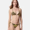Bikinitopp i nylonblandning med tryck Bikinitopp i nylonblandning med tryck