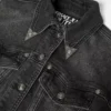 Blommig V-Emblem-jeansjacka Blommig V-Emblem-jeansjacka