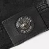 Blommig V-Emblem-jeansjacka Blommig V-Emblem-jeansjacka