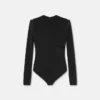 Bodysuit i crepe med djup V-ringning Bodysuit i crepe med djup V-ringning