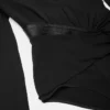 Bodysuit i crepe med djup V-ringning Bodysuit i crepe med djup V-ringning