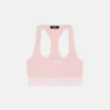 Bralette i bomullsjersey med rund halsringning