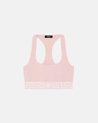 Bralette i bomullsjersey med rund halsringning