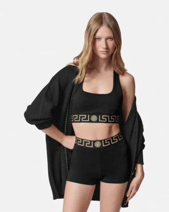 Bralette i bomullsjersey med rund halsringning
