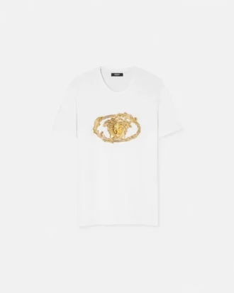 Broderad Buckle Crest-T-shirt