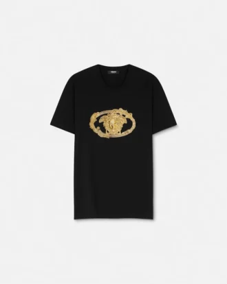Broderad Buckle Crest-T-shirt