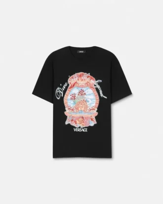 Broderad Dive In Crest-T-shirt