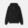 Broderad hoodie i bomullsjersey Broderad hoodie i bomullsjersey