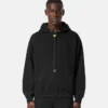 Broderad hoodie i bomullsjersey Broderad hoodie i bomullsjersey