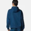 Broderad hoodie i bomullsjersey med dragkedja