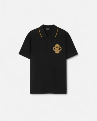 Broderad polo i barockstil