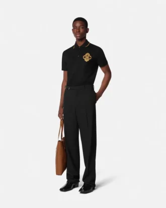Broderad polo i barockstil