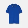 Broderad polo i bomullspiqué Broderad polo i bomullspiqué