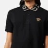 Broderad polo i bomullspiqué Broderad polo i bomullspiqué