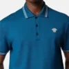 Broderad polo i bomullspiqué Broderad polo i bomullspiqué
