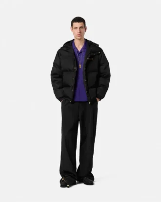 Broderad pufferjacka