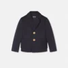 Broderad satin-gabardinejacka för baby
