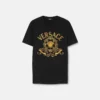 Broderad slim fit-T-shirt i bomullsjersey