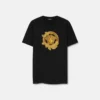 Broderad slim fit-T-shirt i bomullsjersey