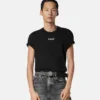 Broderad slim fit-T-shirt i bomullsjersey Broderad slim fit-T-shirt i bomullsjersey
