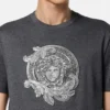 Broderad slim fit-T-shirt i bomullsjersey