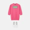 Broderad sweatshirt i bomullsjersey för barn Broderad sweatshirt i bomullsjersey för barn