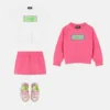 Broderad sweatshirt i bomullsjersey för barn