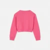 Broderad sweatshirt i bomullsjersey för barn