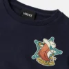 Broderad sweatshirt i bomullsjersey för barn