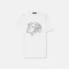 Broderad T-shirt i bomullsjersey Broderad T-shirt i bomullsjersey