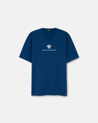 Broderad T-shirt i bomullsjersey
