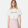 Broderad T-shirt i bomullsjersey