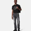 Broderad T-shirt i bomullsjersey Broderad T-shirt i bomullsjersey
