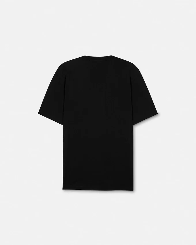 Broderad T-shirt i bomullsjersey Broderad T-shirt i bomullsjersey