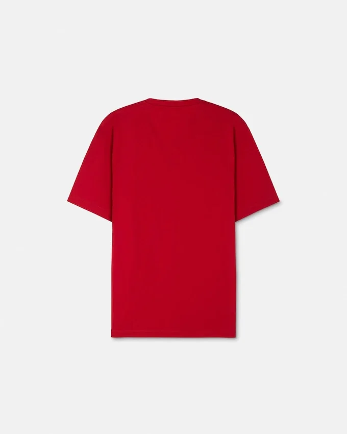 Broderad T-shirt i bomullsjersey Broderad T-shirt i bomullsjersey