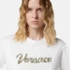 Broderad T-shirt i bomullsjersey