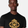 Broderad T-shirt med barockmotiv