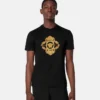 Broderad T-shirt med barockmotiv