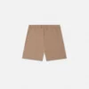 Broderade shorts i bomullsseersucker för barn