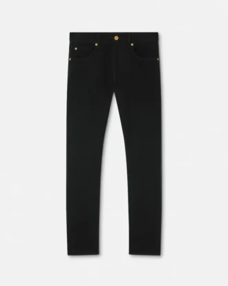 Broderade slim jeans