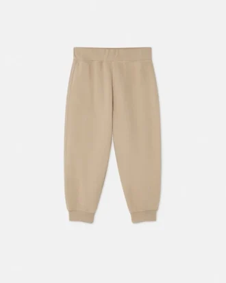 Broderade sweatpants i bomullsjersey för barn
