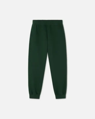Broderade sweatpants i bomullsjersey för barn