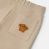 Broderade sweatpants i bomullsjersey för barn