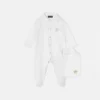 Broderat pyjamas-set i bomullsjersey för baby