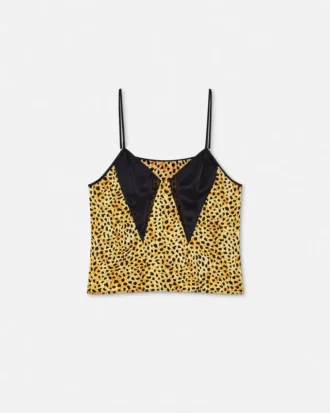 Cheetah Allover Silk Slip Camisole