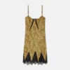 Cheetah Allover Silk Slip Mini Dress Cheetah Allover Silk Slip Mini Dress
