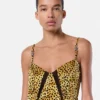 Cheetah Allover Silk Slip Mini Dress Cheetah Allover Silk Slip Mini Dress