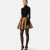 Cheetah Barocco Silk Duchesse Ballet Skirt Cheetah Barocco Silk Duchesse Ballet Skirt