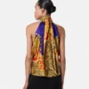 Cheetah Barocco Silk Lavallière Top Cheetah Barocco Silk Lavallière Top