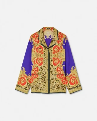 Cheetah Barocco Silk Shirt